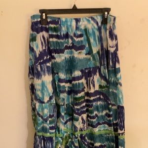 Watercolor pattern boho skirt!!!